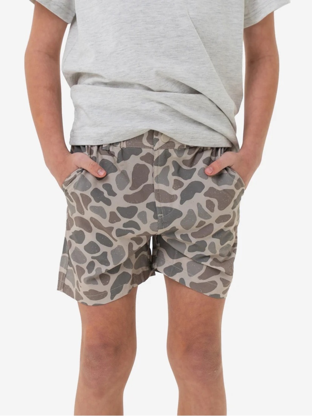 Burlebo Classic Deer Camo Everyday Short Youth Sz M (8) Western Streetwear